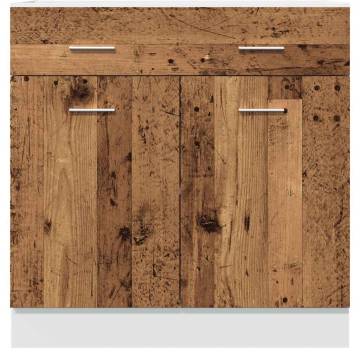 Drawer Bottom Cabinet - Old Wood Engineered Wood | HipoMarket