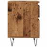 Stylish Old Wood Bedside Cabinet - 40x35x50 cm