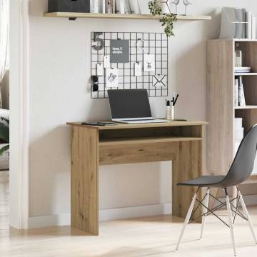 Elegant Artisan Oak Desk - 90x50x74 cm | HipoMarket