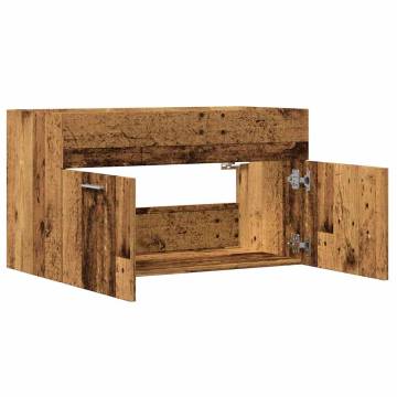 Old Wood Bathroom Sink Cabinet - 80x38.5x46 cm | HipoMarket