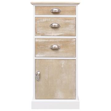 Durable Paulownia Wood Side Cabinet - 38x28x86 cm | Hipo Market