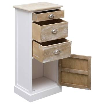 Durable Paulownia Wood Side Cabinet - 38x28x86 cm | Hipo Market