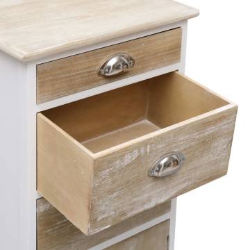 Durable Paulownia Wood Side Cabinet - 38x28x86 cm | Hipo Market