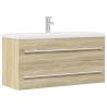  Sink Cabinet Sonoma Oak 100x38.5x48 cm Engineered Wood Colour sonoma oak Size 100 x 38.5 x 48 cm Number of 1 Number of Pieces 