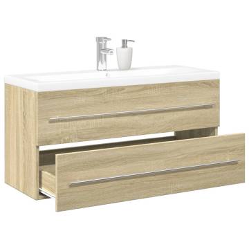 2 Piece Bathroom Furniture Set - Sonoma Oak - Hipomarket UK