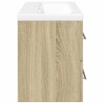 2 Piece Bathroom Furniture Set - Sonoma Oak - Hipomarket UK