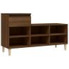 Brown Oak Shoe Cabinet - Stylish Storage Solution | HipoMarket