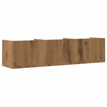 CD Wall Shelf Artisan Oak - Stylish Storage Solution | HipoMarket