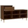 Brown Oak Shoe Cabinet - Stylish Storage Solution | HipoMarket