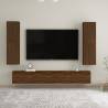 Wall-mounted TV Cabinets 2 pcs Brown Oak 30.5x30x110 cm Colour brown oak Quantity in Package 2 Height 110 cm 