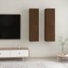 Wall-mounted TV Cabinets - 2 pcs Brown Oak - Stylish Storage