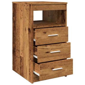 Drawer Cabinet Old Wood - 40x50x76 cm | Hipo Market