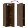 Wall-mounted TV Cabinets - 2 pcs Brown Oak - Stylish Storage