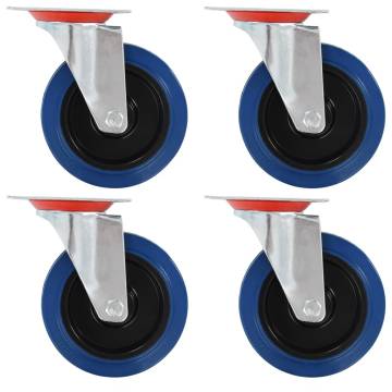 8 Pcs Swivel Casters 125 mm - Smooth & Quiet Rolling