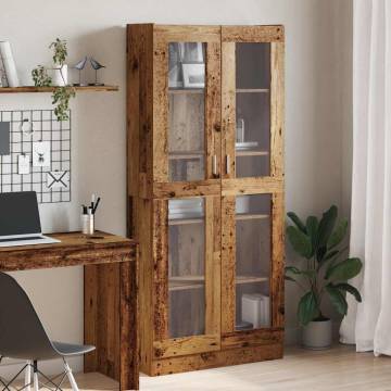 Highboard Old Wood: Stylish Storage Solution 82.5x30.5x185 cm