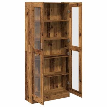 Highboard Old Wood: Stylish Storage Solution 82.5x30.5x185 cm