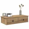  Wall Shelf with Drawers Artisian Oak 60x25x15 cm Engineered Wood Colour artisan oak Size 60 x 25 x 15 cm Quantity in Package 1 Number of Pieces 