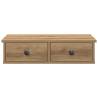 Artisian Oak Wall Shelf with Drawers - Durable & Stylish Storage