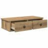 Artisian Oak Wall Shelf with Drawers - Durable & Stylish Storage