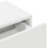 Stylish Wall Shelf with Drawers - White 80x33x17 cm