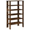 Elegant Shoe Rack in Smoked Oak | Space-Saving Design