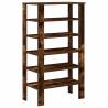 Elegant Shoe Rack in Smoked Oak | Space-Saving Design