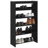  Shoe Rack Black 60x25x100 cm Engineered Wood Colour black Quantity in Package 1 Height 100 cm Width 60 cm 