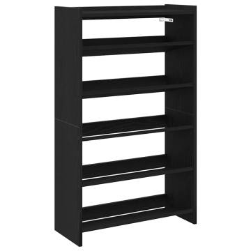 Shoe Rack Black 60x25x100 cm | Durable Engineered Wood Storage