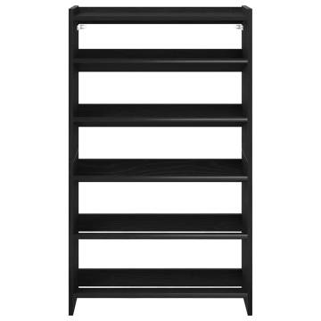 Shoe Rack Black 60x25x100 cm | Durable Engineered Wood Storage