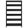 Shoe Rack Black 60x25x100 cm | Durable Engineered Wood Storage