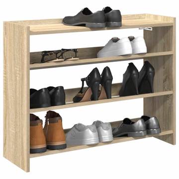 Shoe Rack Sonoma Oak 80x25 cm - Stylish Storage Solution