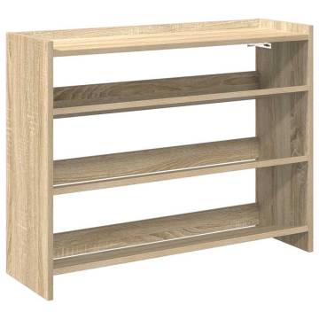 Shoe Rack Sonoma Oak 80x25 cm - Stylish Storage Solution