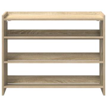 Shoe Rack Sonoma Oak 80x25 cm - Stylish Storage Solution