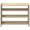 Shoe Rack Sonoma Oak 80x25 cm - Stylish Storage Solution