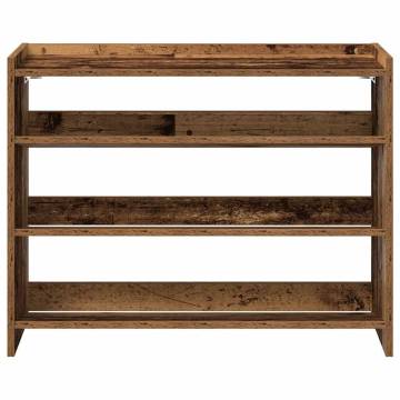 Shoe Rack Old Wood 80x25x61.5 cm | Stylish & Durable Storage