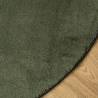 Rug HUARTE Ø 200 cm - Soft, Washable & Non-Slip Forest Green