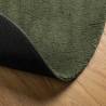 Rug HUARTE Ø 200 cm - Soft, Washable & Non-Slip Forest Green