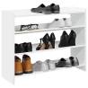  Shoe Rack White 80x25x61.5 cm Engineered Wood Colour white Quantity in Package 1 Height 62 cm Width 80 cm 