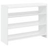 Shoe Rack White 80x25x61.5 cm - Stylish & Durable Storage