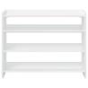 Shoe Rack White 80x25x61.5 cm - Stylish & Durable Storage