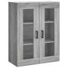 Stylish Highboard Grey Sonoma - Durable Engineered Wood