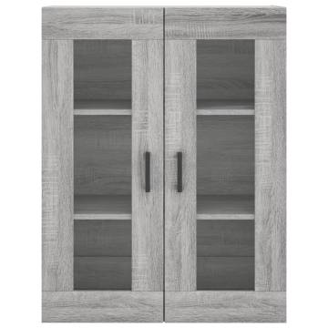 Stylish Highboard Grey Sonoma - Durable Engineered Wood