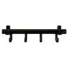 V-Part Coat Rack with 4 Hooks Techno 4 Black Colour black Quantity in Package 1 