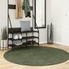  Rug HUARTE Short Pile Soft and Washable Forest Green Ø 160 cm Colour green Size Ø 160 cm 