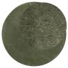 HUARTE Soft Washable Forest Green Rug Ø 160 cm - Cozy & Durable