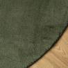 HUARTE Soft Washable Forest Green Rug Ø 160 cm - Cozy & Durable