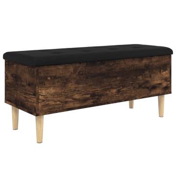 Storage Bench Smoked Oak - Stylish & Functional Seating