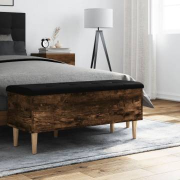 Storage Bench Smoked Oak - Stylish & Functional Seating