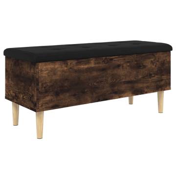 Storage Bench Smoked Oak - Stylish & Functional Seating