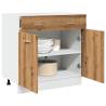  Drawer Bottom Cabinet Artisan Oak 80x46x81.5 cm Engineered Wood Colour artisan oak Quantity in Package 1 Model 1x bottom cabinet (2 doors 2 drawers) 80 cm Number of 